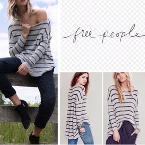 FREE PEOPLE STRIPED SWEATER